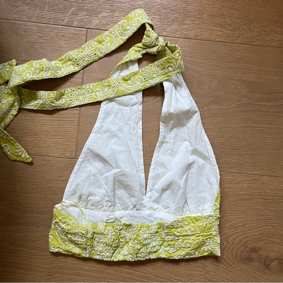 Yellow embroidered top - Kasia - Picture 2 of 3
